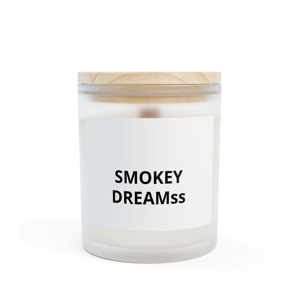 Custom Frosted Glass Candle (11 oz) — Personalized Scented Candle, "Print it your way" Label