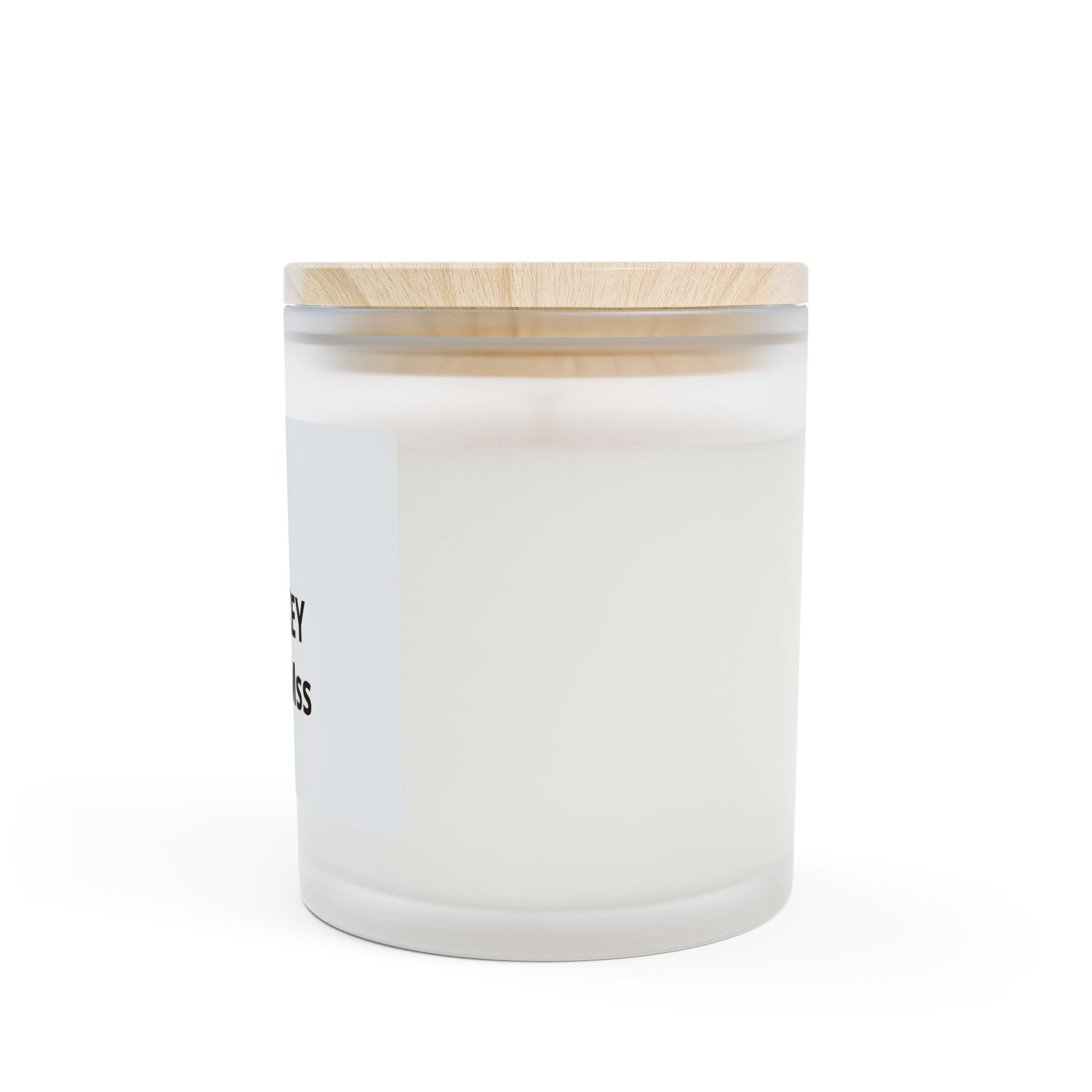 Custom Frosted Glass Candle (11 oz) — Personalized Scented Candle, "Print it your way" Label