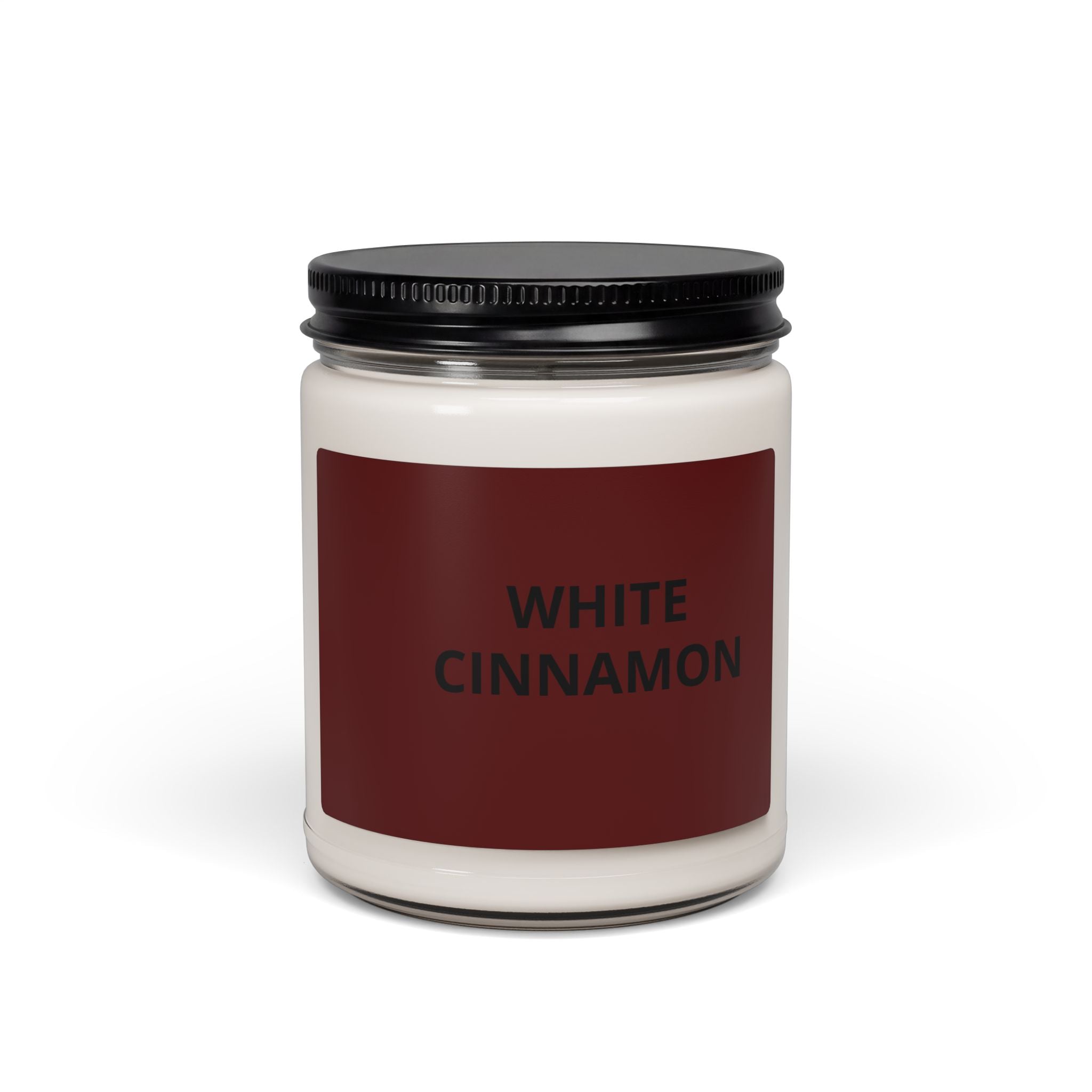 White Cinnamon Soy Candle — 9oz Scented Jar (Warm Spiced Aroma)