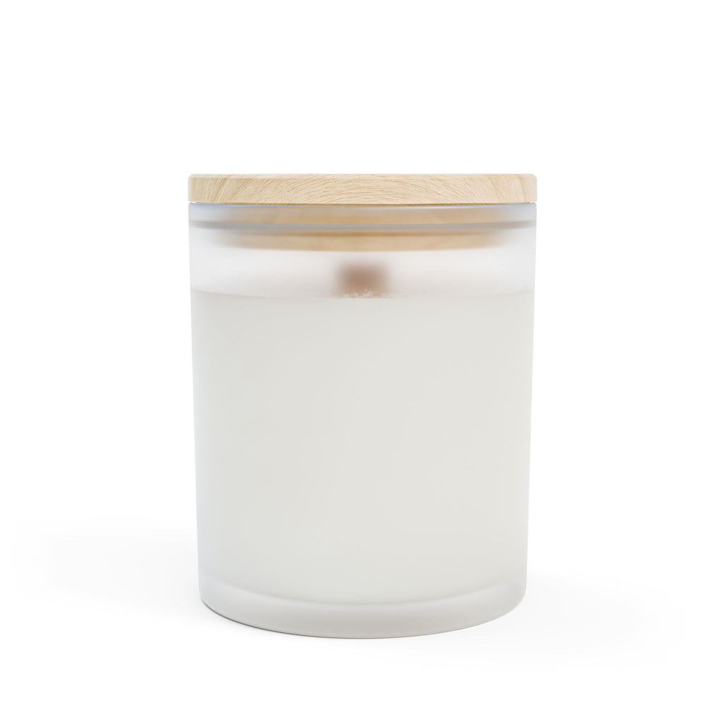 Custom Frosted Glass Candle (11 oz) — Personalized Scented Candle, "Print it your way" Label