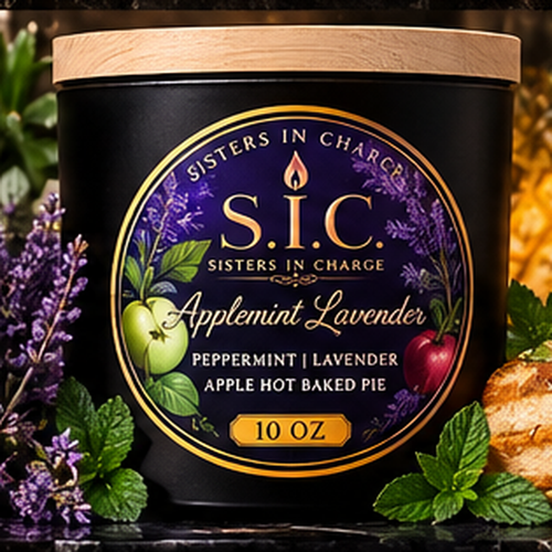 S.I.C. Applemint Lavender candle