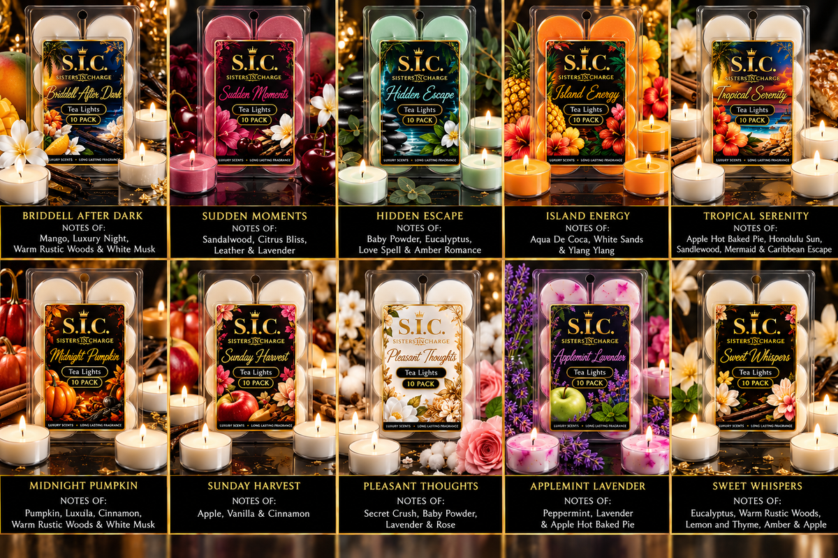 Sweet Whispers S.I.C. 10-pack tea lights